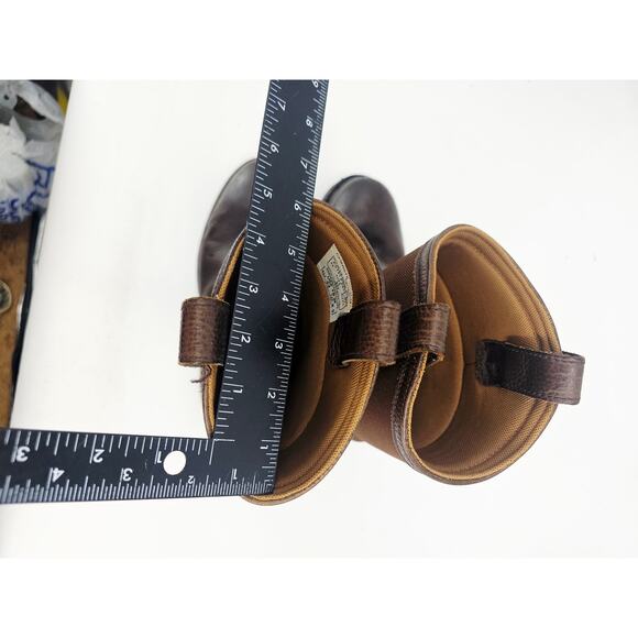 Schmidt Waterproof Steel Toe Leather Western Work Boots Men's 10 M 43 Brown - Picture 8 of 12